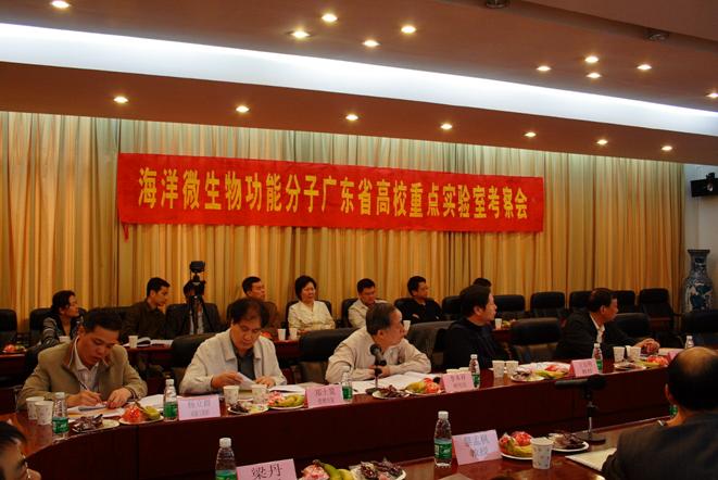 专家组认真听取实验室建设工作报告